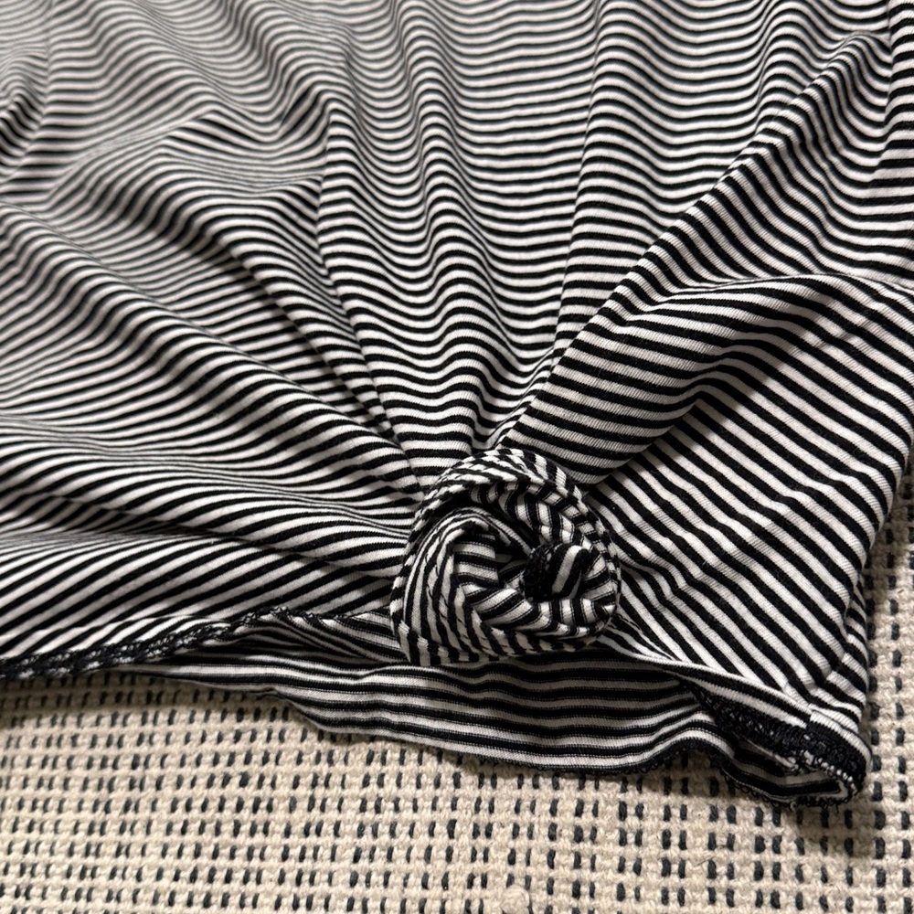 Madewell Black and White Striped Women's Top